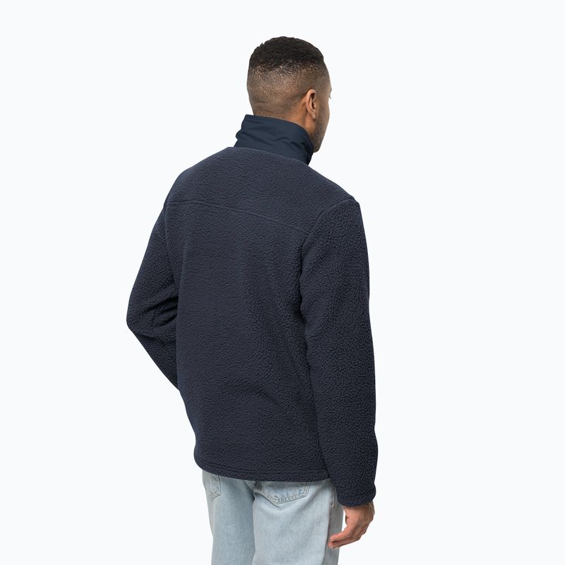 Jack Wolfskin vyriški vilnoniai marškinėliai Kingsway tamsiai mėlyni 1709002 2