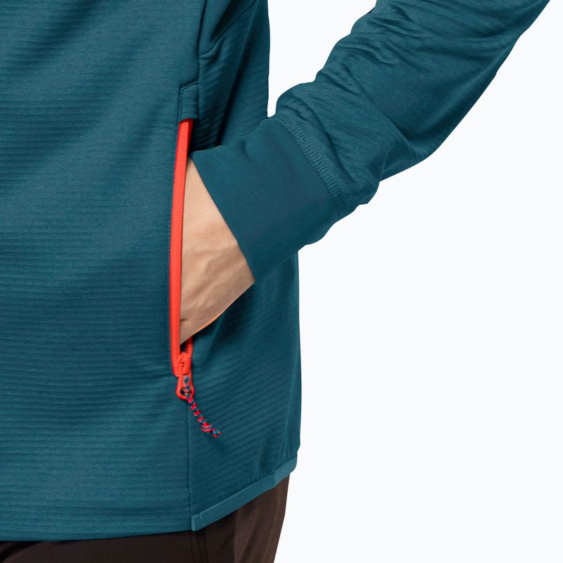 Vyriški Jack Wolfskin Hydro Grid Hooded FZ vilnoniai marškinėliai su gobtuvu mėlyna 1710002 5