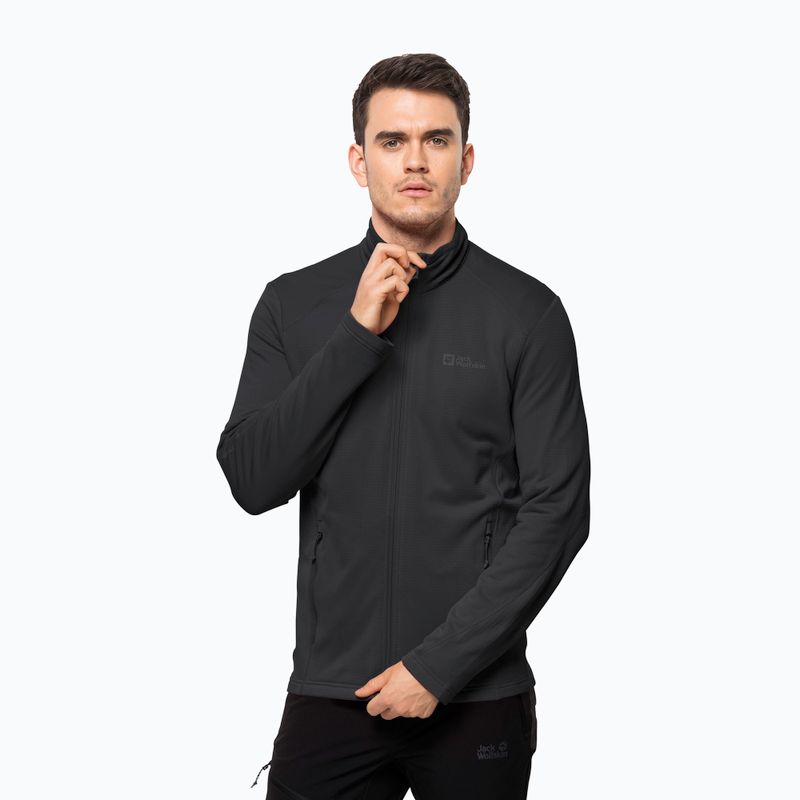 Jack Wolfskin vyriški vilnoniai džemperiai Kolbenberg juodi 1710521