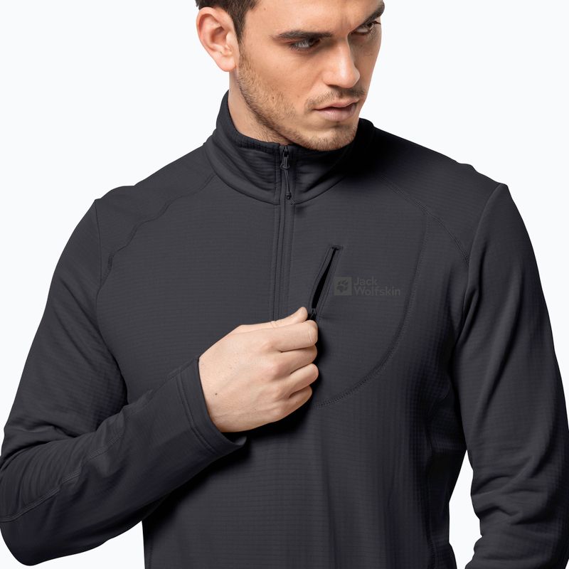 Jack Wolfskin vyriški vilnoniai džemperiai Kolbenberg HZ pilka 1710531 3
