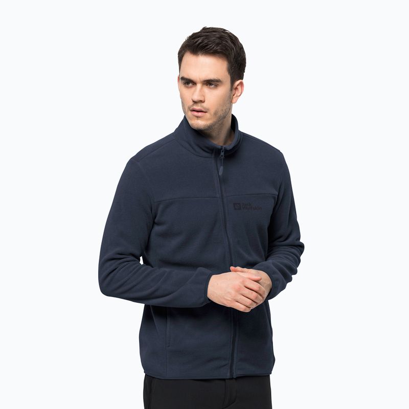 Jack Wolfskin vyriški vilnoniai marškinėliai Beilstein, tamsiai mėlyni 1710551