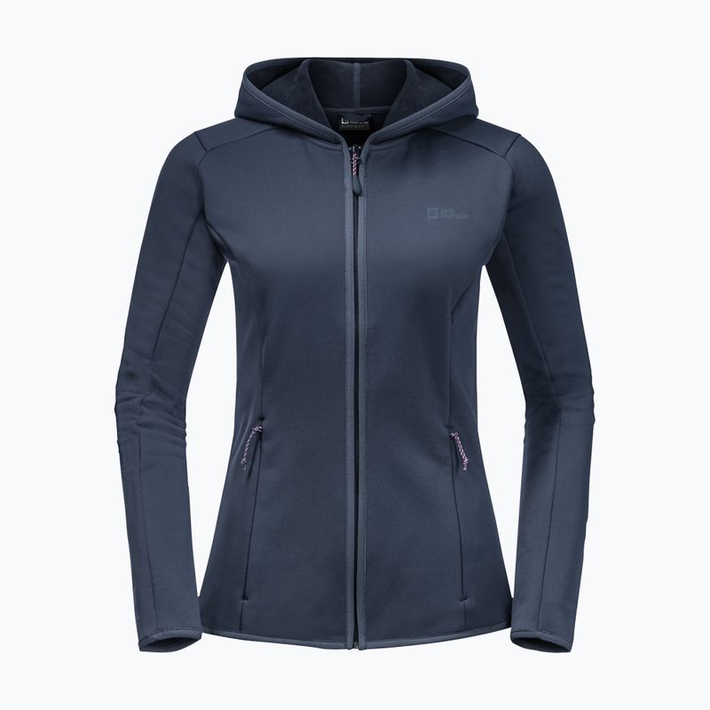 Jack Wolfskin moteriškas vilnonis džemperis Baiselberg pilkas 1710771 7