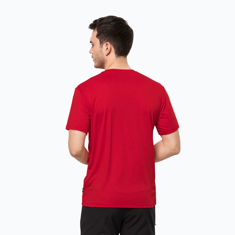 Jack Wolfskin vyriški trekingo marškinėliai Tech red 1807071_2206 2