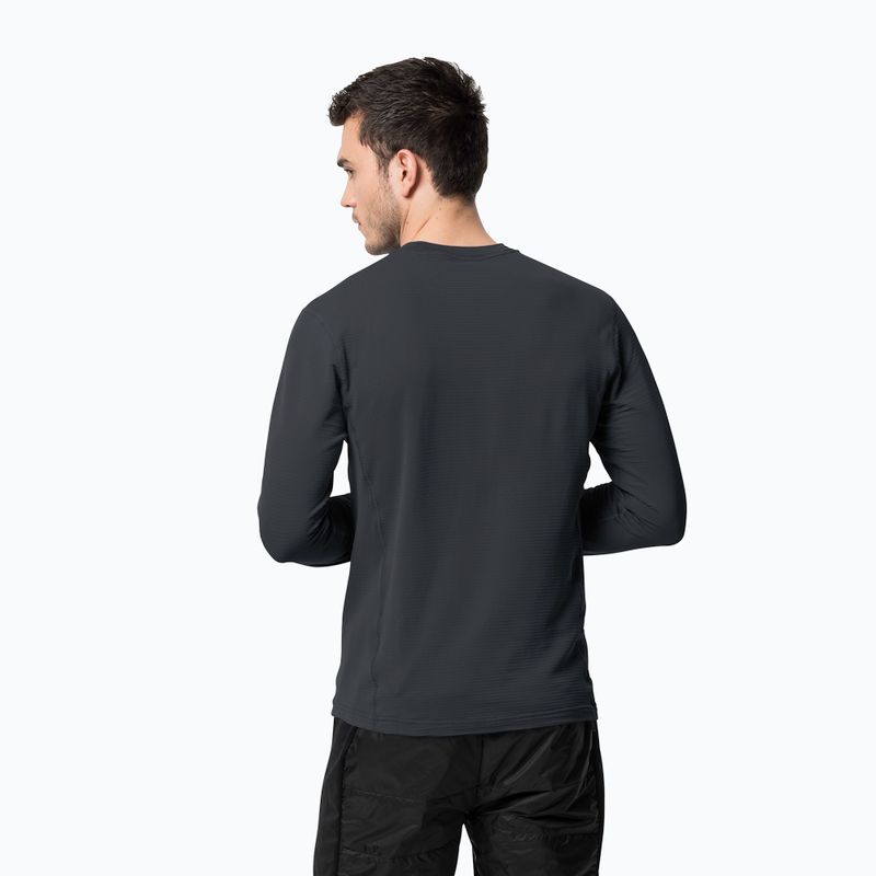 Jack Wolfskin vyriški trekingo marškinėliai ilgomis rankovėmis Infinite LS graphite 1808311 2