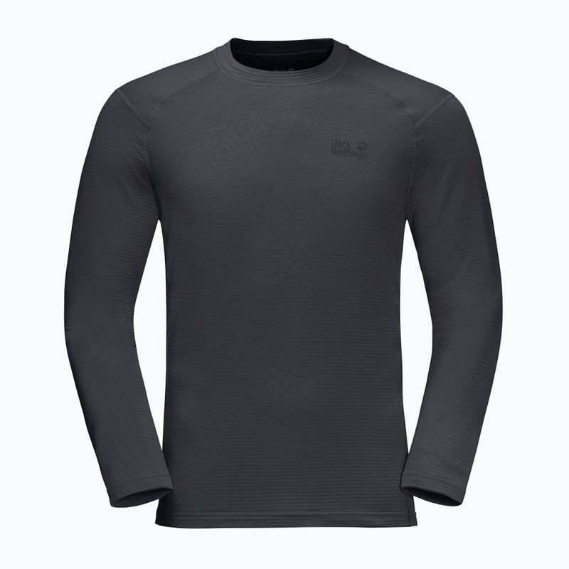 Jack Wolfskin vyriški trekingo marškinėliai ilgomis rankovėmis Infinite LS graphite 1808311 4
