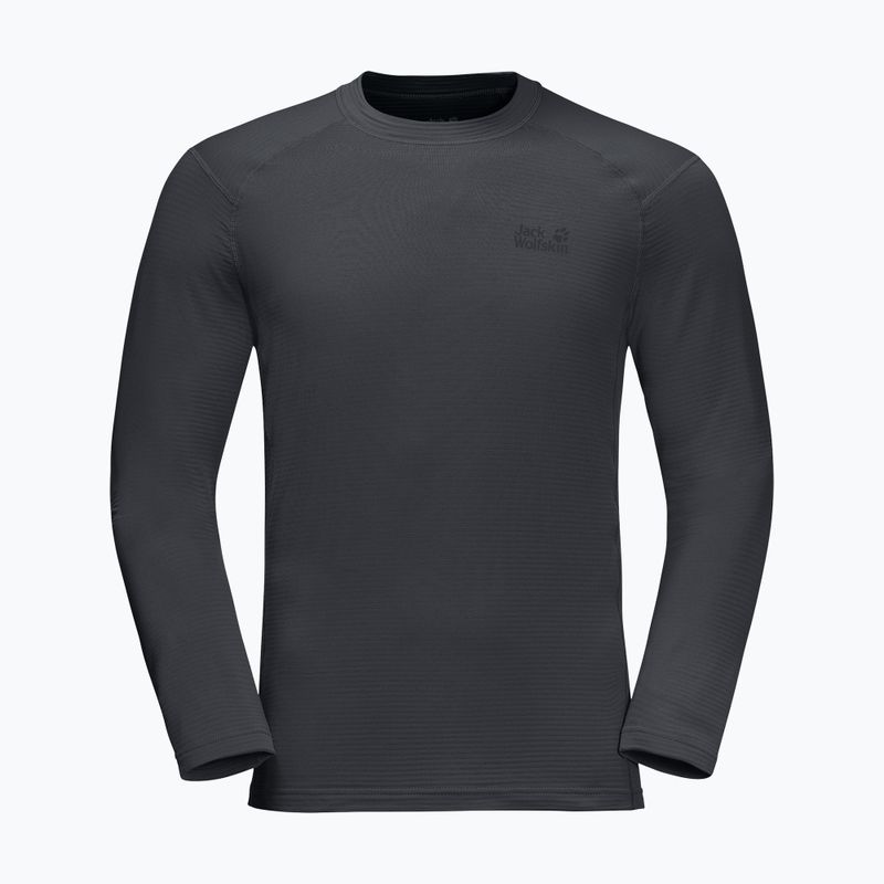 Jack Wolfskin vyriški trekingo marškinėliai ilgomis rankovėmis Infinite LS graphite 1808311 3
