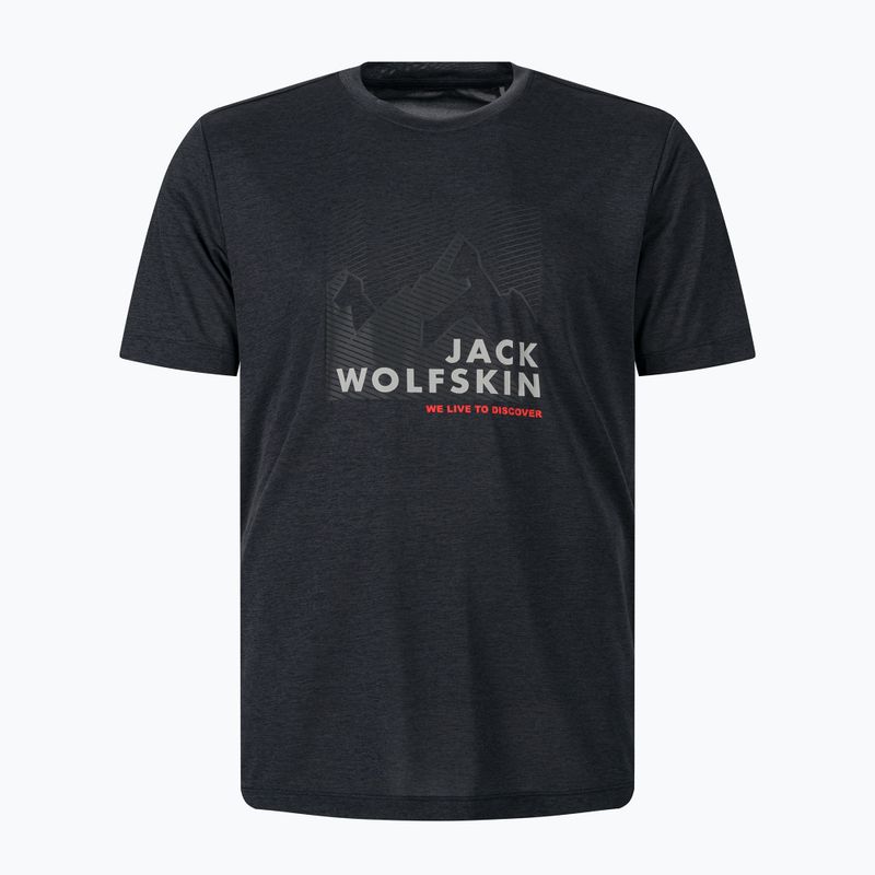Vyriški marškinėliai Jack Wolfskin Hiking Graphic Grey 1808761_6230 4
