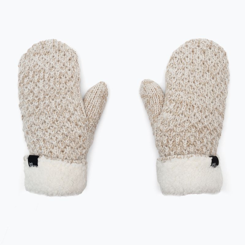 Jack Wolfskin moteriškos žieminės pirštinės Highloft Knit beige 1908001_5062_003 2