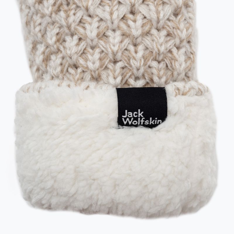 Jack Wolfskin moteriškos žieminės pirštinės Highloft Knit beige 1908001_5062_003 4
