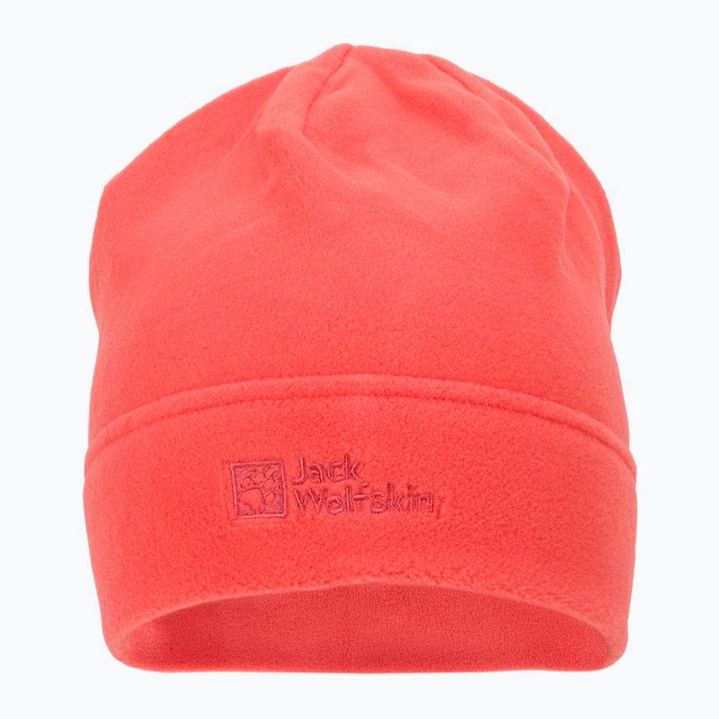 Jack Wolfskin Real Stuff oranžinė vilnonė žieminė kepurė 1909852 2