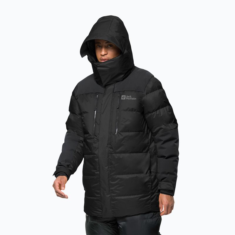 Jack Wolfskin 1995 Series Cook vyriška pūkinė striukė juoda 1206751_6000