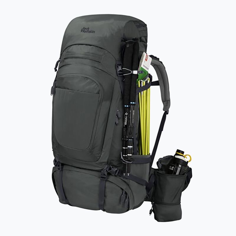 Plecak trekkingowy męski Jack Wolfskin Denali 75+10 l slate green 3