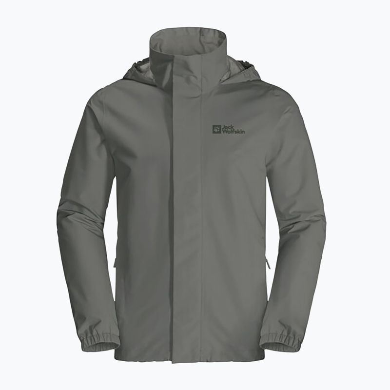 Jack Wolfskin vyriška striukė nuo lietaus Stormy Point 2L žalia 1111142 9