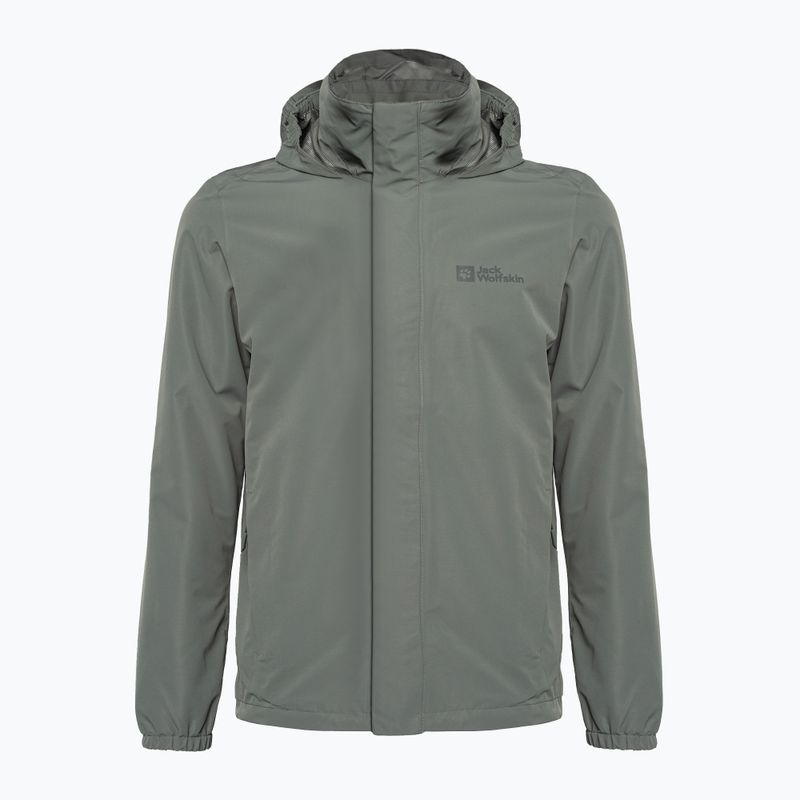 Jack Wolfskin vyriška striukė nuo lietaus Stormy Point 2L žalia 1111142 6