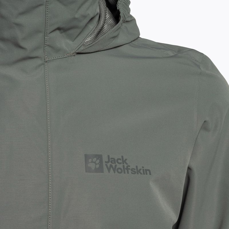 Jack Wolfskin vyriška striukė nuo lietaus Stormy Point 2L žalia 1111142 8