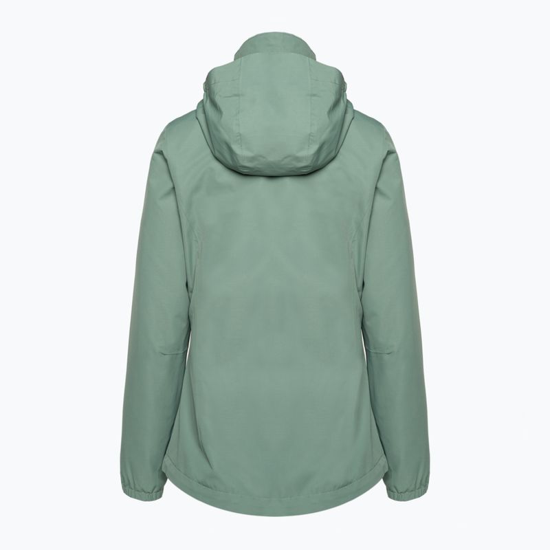 Jack Wolfskin moteriška lietaus striukė Stormy Point 2L žalia 1111202 7
