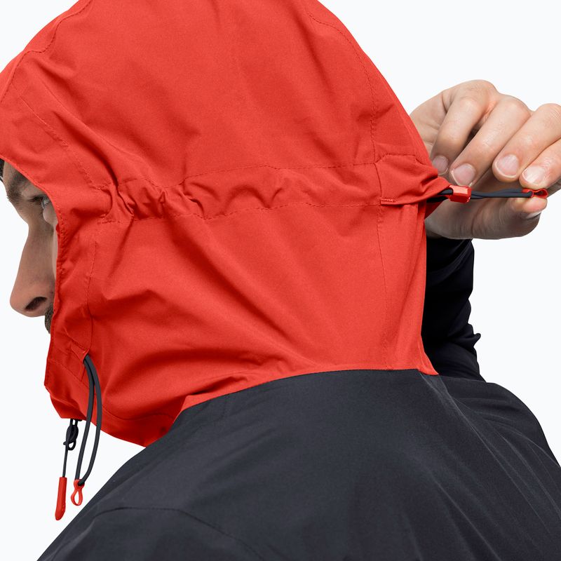 Jack Wolfskin vyriška lietaus striukė Go Hike raudona 1114051 6
