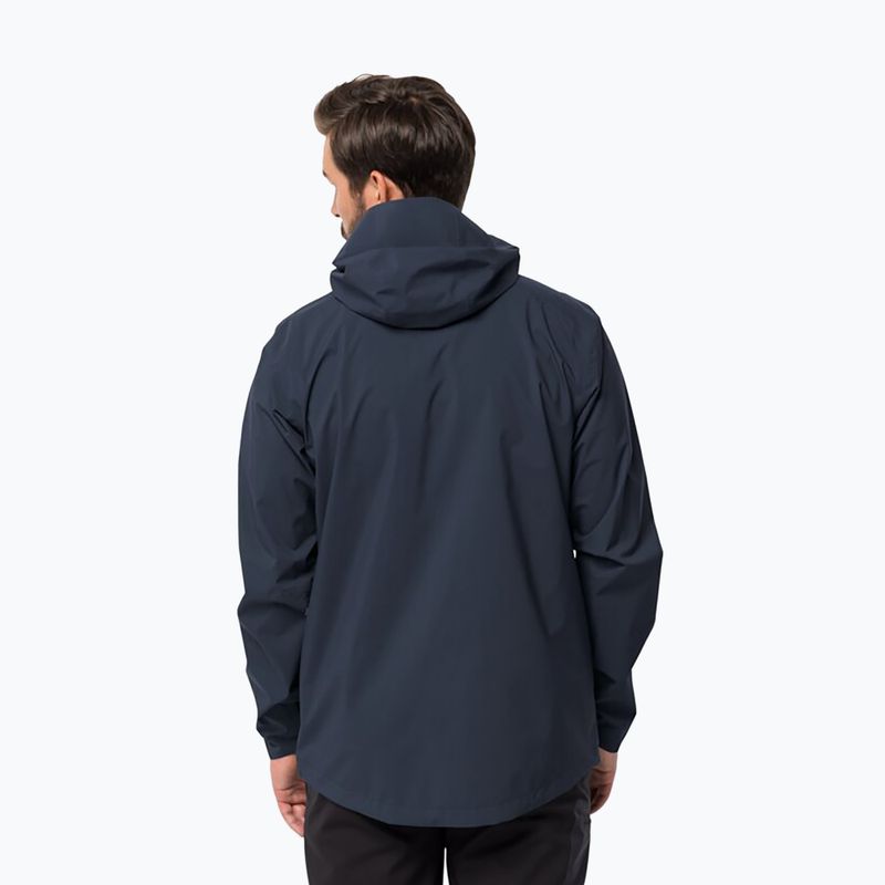 Jack Wolfskin vyriška striukė nuo lietaus Elsberg 2.5L mėlyna 1115881_1010_002 2