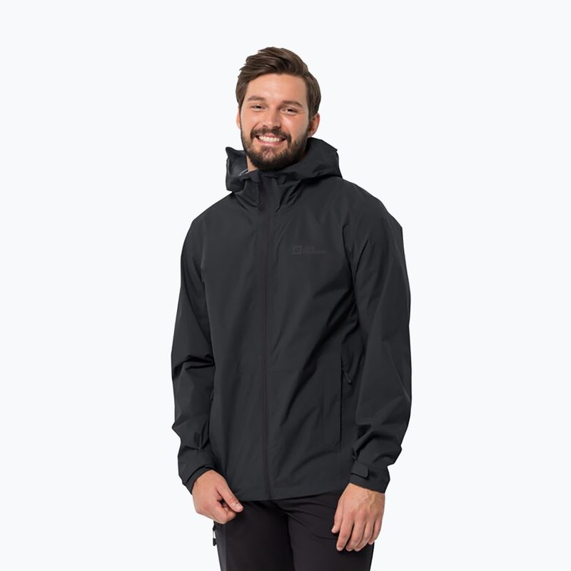 Jack Wolfskin vyriška striukė nuo lietaus Elsberg 2.5L juoda 1115881_6000_003