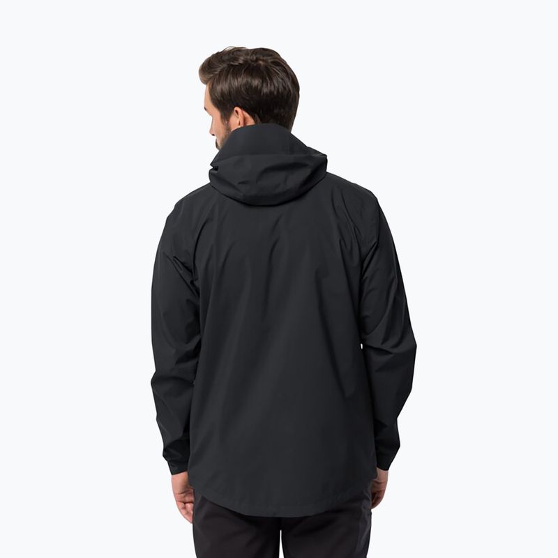 Jack Wolfskin vyriška striukė nuo lietaus Elsberg 2.5L juoda 1115881_6000_003 2