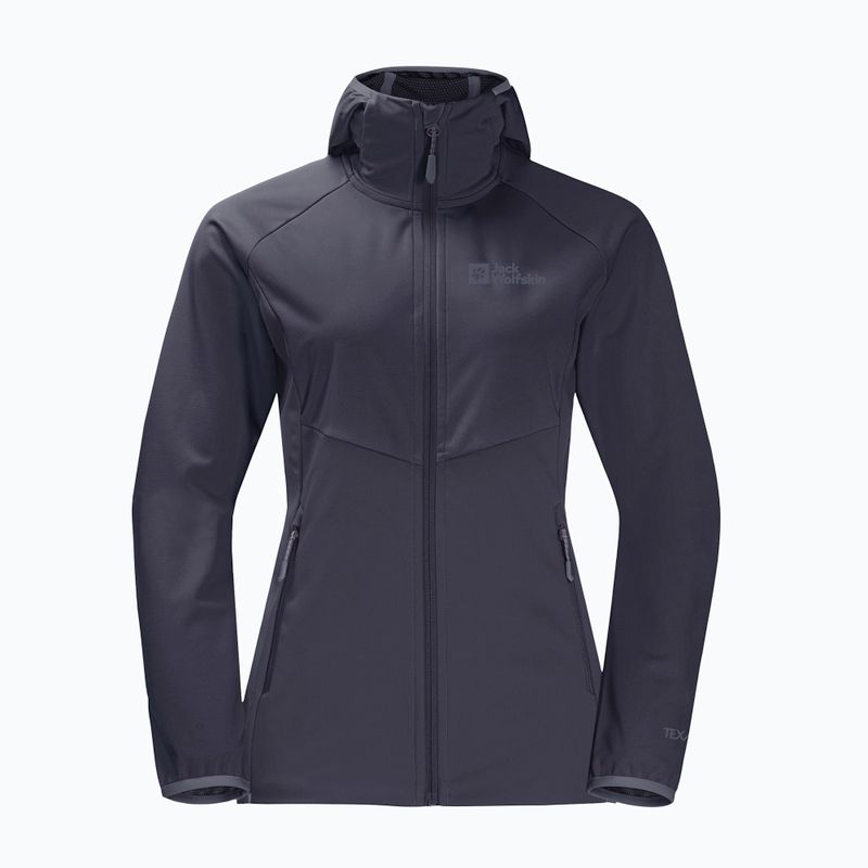 Jack Wolfskin moteriška Go Hike Softshell striukė pilka 1306862 4