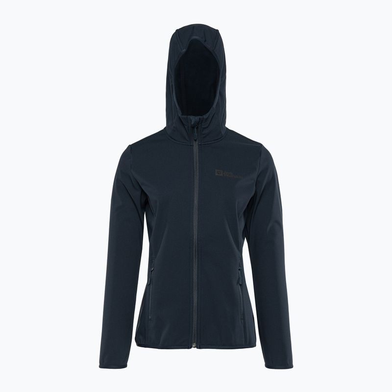 Moteriška softshell striukė Jack Wolfskin Bornberg Hoody navy blue 1307691 4