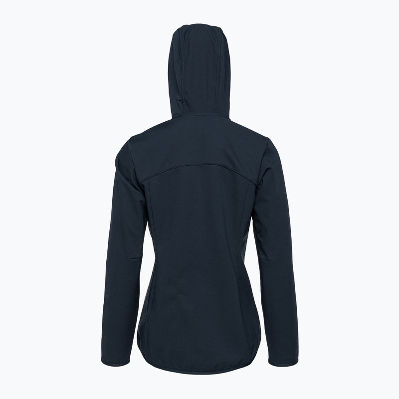 Moteriška softshell striukė Jack Wolfskin Bornberg Hoody navy blue 1307691 5