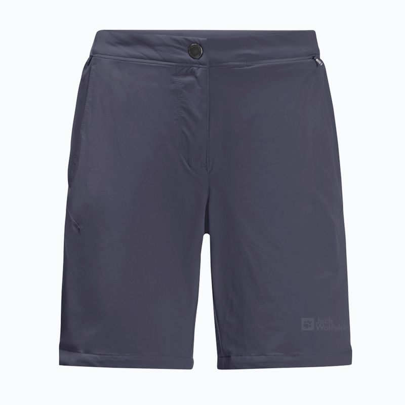 Jack Wolfskin Hilltop Trail pilkos spalvos moteriški trekingo šortai 1505462 5