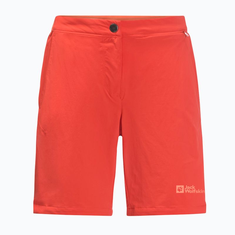 Jack Wolfskin Hilltop Trail moteriški trekingo šortai oranžiniai 1505462 4