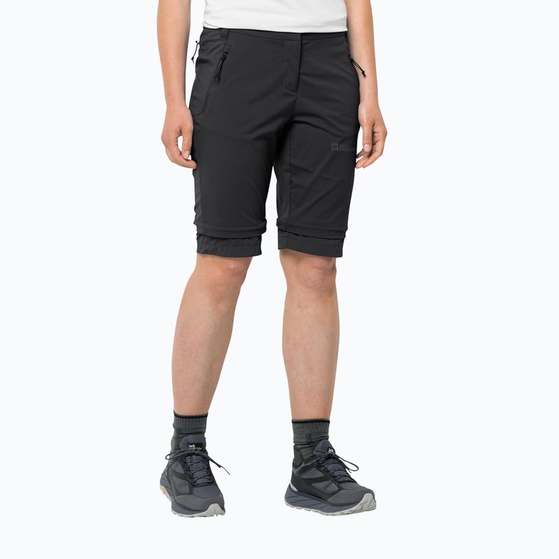 Jack Wolfskin moteriškos softshello kelnės Glastal Zip Off black 1508151_6000_042 3