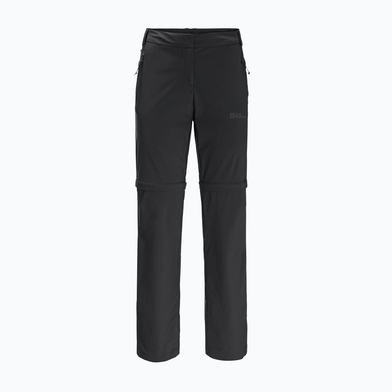 Jack Wolfskin moteriškos softshello kelnės Glastal Zip Off black 1508151_6000_042 6