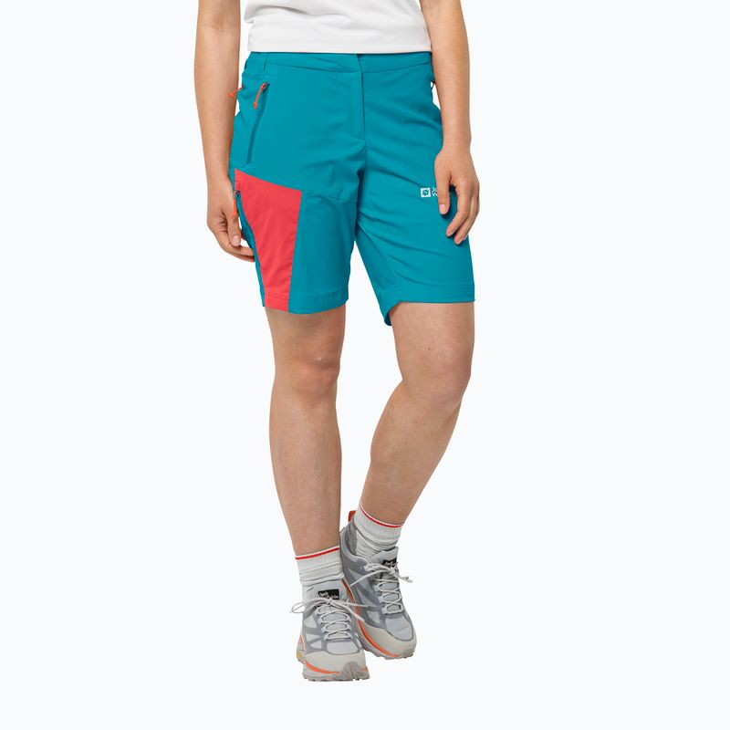 Jack Wolfskin moteriški trekingo šortai Glastal blue 1508171