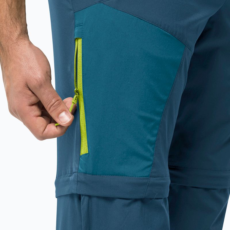 Vyriškos softshello kelnėsJack Wolfskin Glastal Zip Away navy blue 1508301 5
