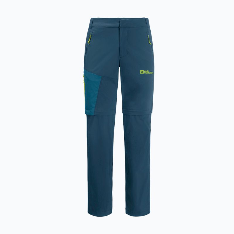 Vyriškos softshello kelnėsJack Wolfskin Glastal Zip Away navy blue 1508301 6