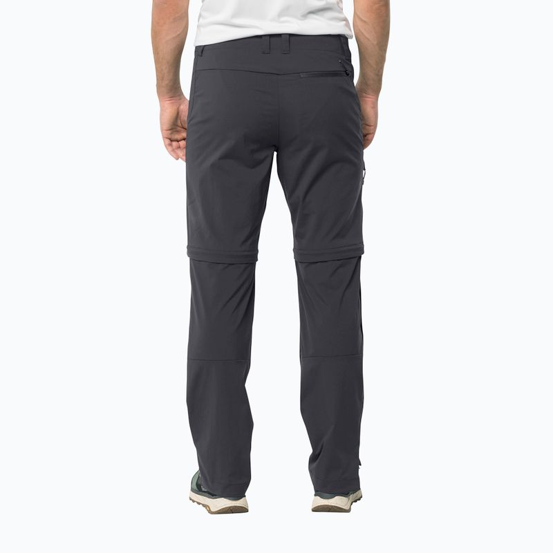 Vyriškos minkštos kelnės Jack Wolfskin Glastal Zip Away pilka 1508301 2