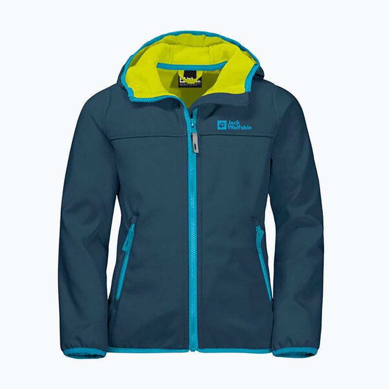 Jack Wolfskin Fourwinds Striukė Vaikiška softshello striukė tamsiai mėlyna 1608011 4