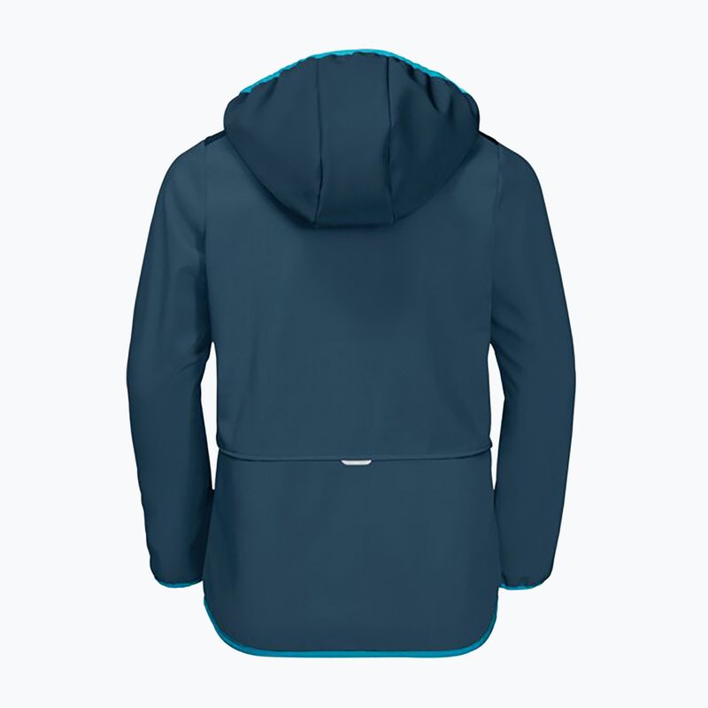 Jack Wolfskin Fourwinds Striukė Vaikiška softshello striukė tamsiai mėlyna 1608011 5