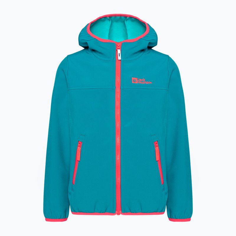 Jack Wolfskin Fourwinds Striukė Vaikiška softshell striukė mėlyna 1608011