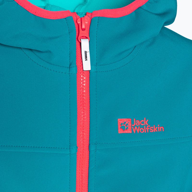 Jack Wolfskin Fourwinds Striukė Vaikiška softshell striukė mėlyna 1608011 3