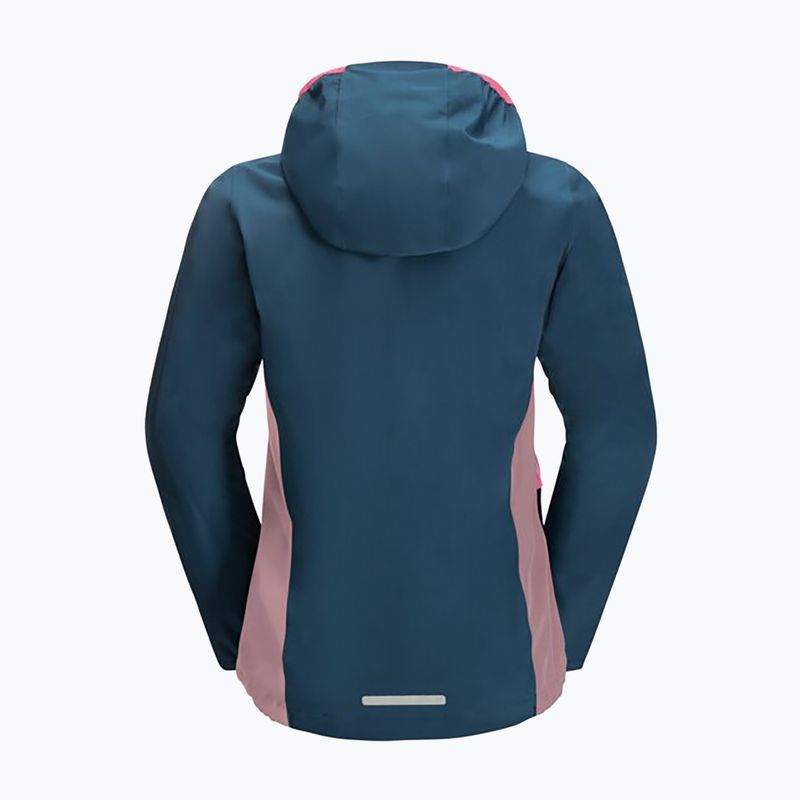 Jack Wolfskin Active Hike vaikiška striukė nuo lietaus tamsiai mėlyna 1609251 7