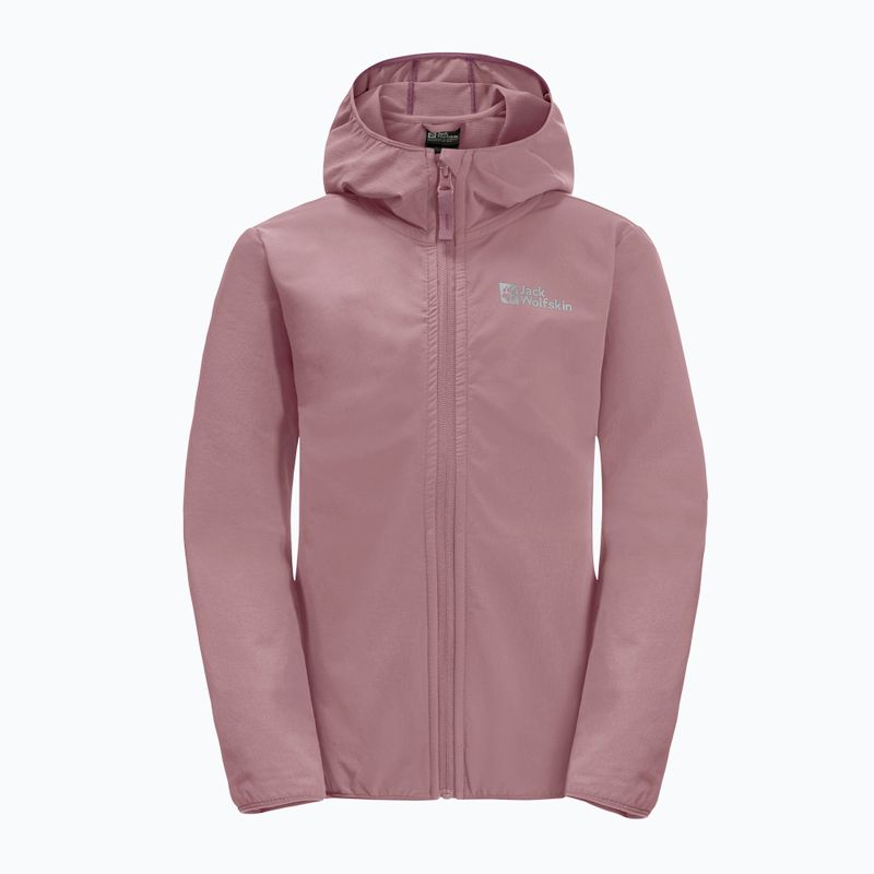 Jack Wolfskin vaikiška softshell striukė Solyd pink 1609821