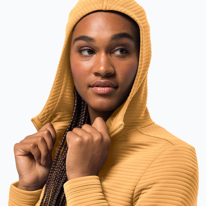 Moteriškos trekkinginės striukės Jack Wolfskin Modesto Hooded yellow 1706254 3
