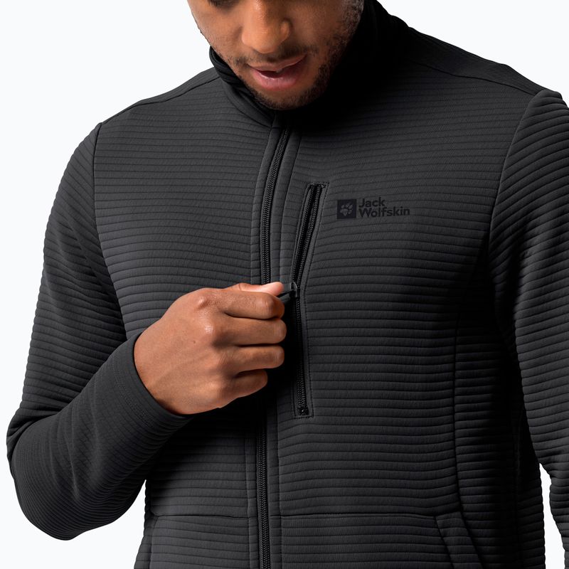Jack Wolfskin vyriški sportiniai marškinėliai Modesto trekking, juodi 1706483 3