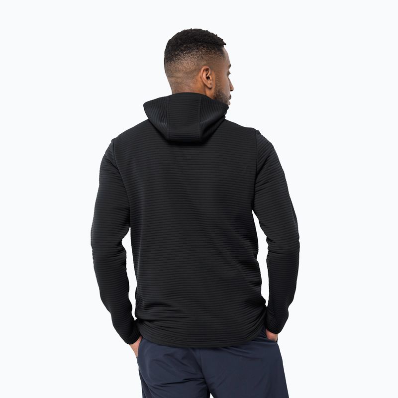 Jack Wolfskin vyriškas megztinis su gobtuvu Modesto Hooded trekking sweatshirt black 1706493 2