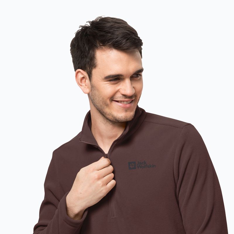 Jack Wolfskin vyriški sportiniai marškinėliai Taunus HZ kaštoninės spalvos 1709522 3