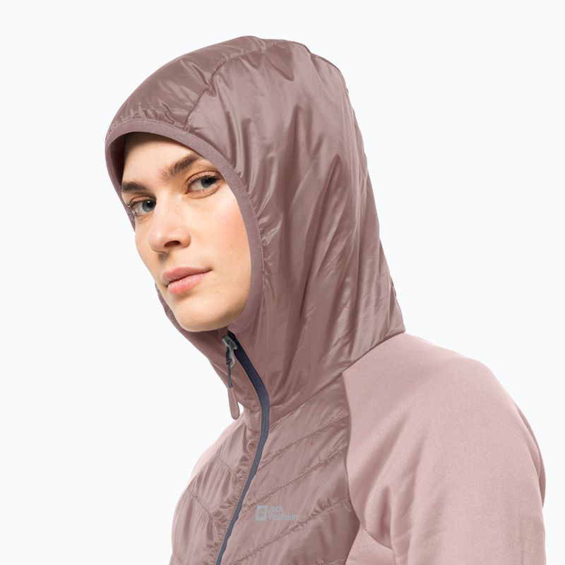 Jack Wolfskin moteriška Routeburn Pro Hybrid striukė rožinė 1710861 4