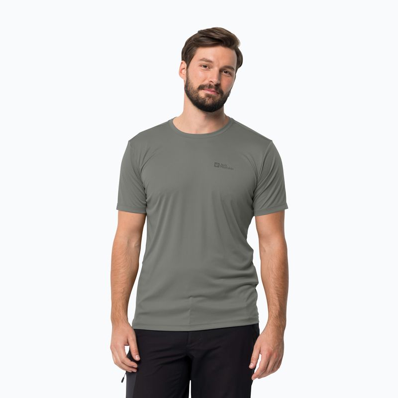 Jack Wolfskin vyriški trekingo marškinėliai Tech green 1807072