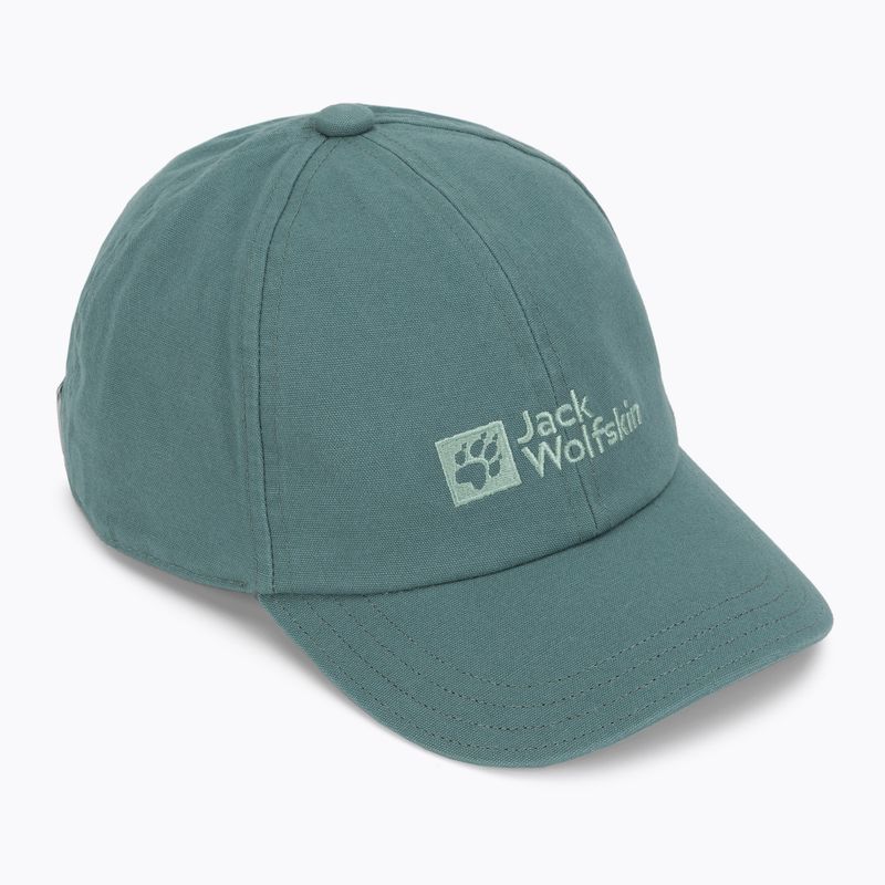 Jack Wolfskin vaikiška beisbolo kepurė žalia 1901012