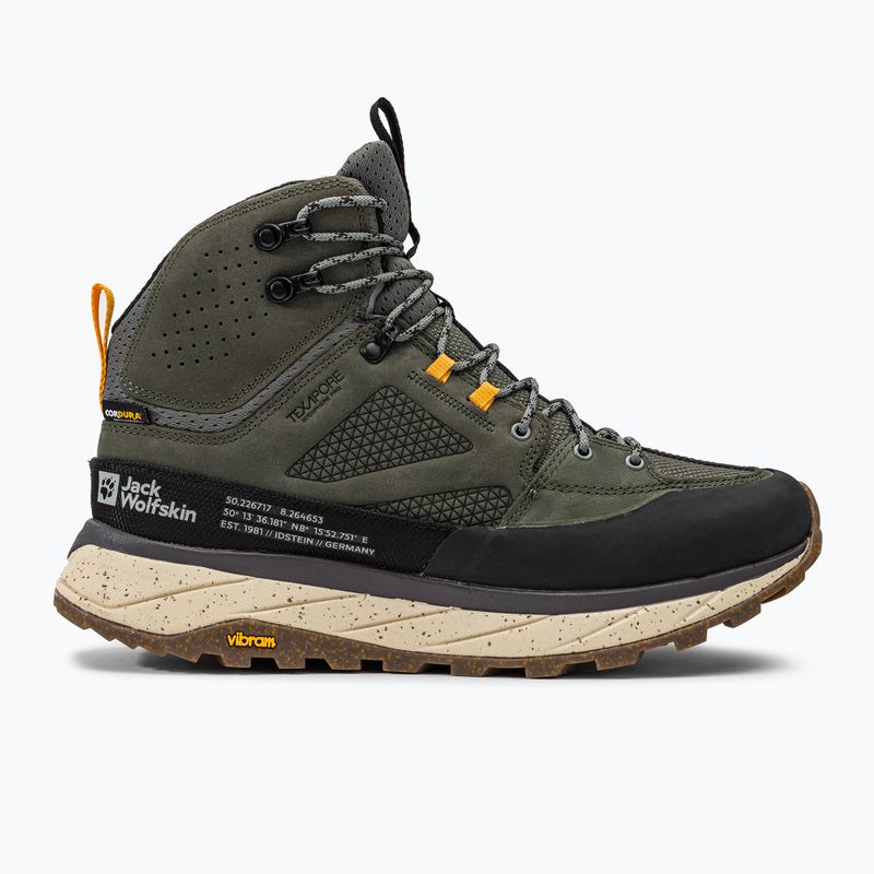Jack Wolfskin vyriški Terraquest Texapore Mid trekingo batai žali 4056381_4143_075 2