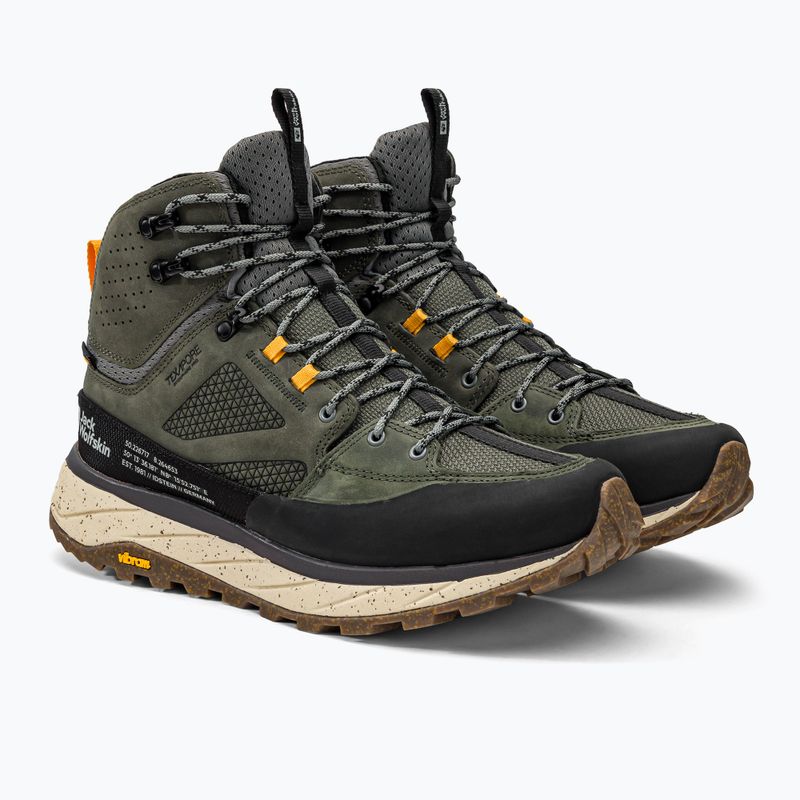 Jack Wolfskin vyriški Terraquest Texapore Mid trekingo batai žali 4056381_4143_075 4